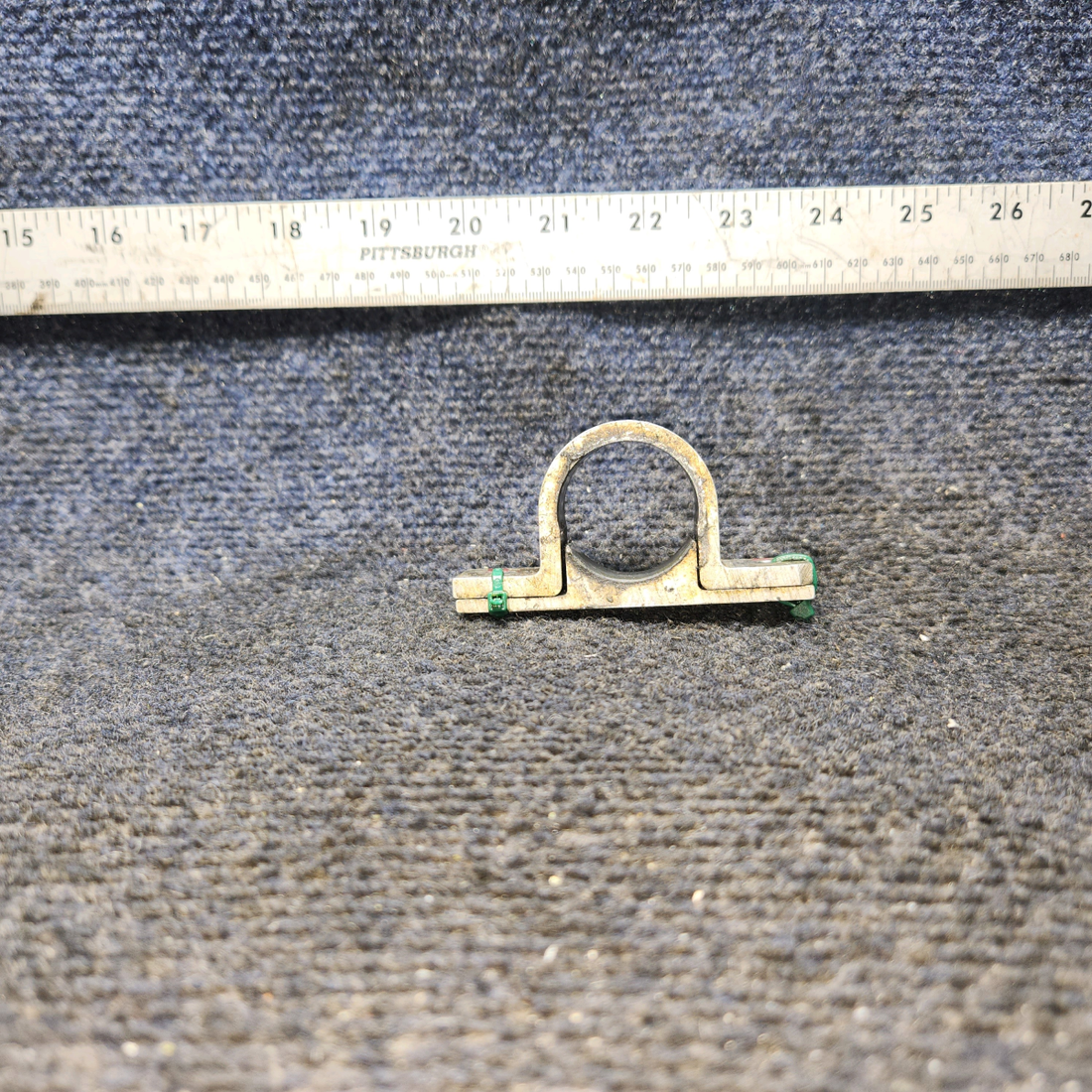 Used aircraft parts for sale, 35402-000 Piper PA28-161 Torque Shaft Support Clamp Assembly