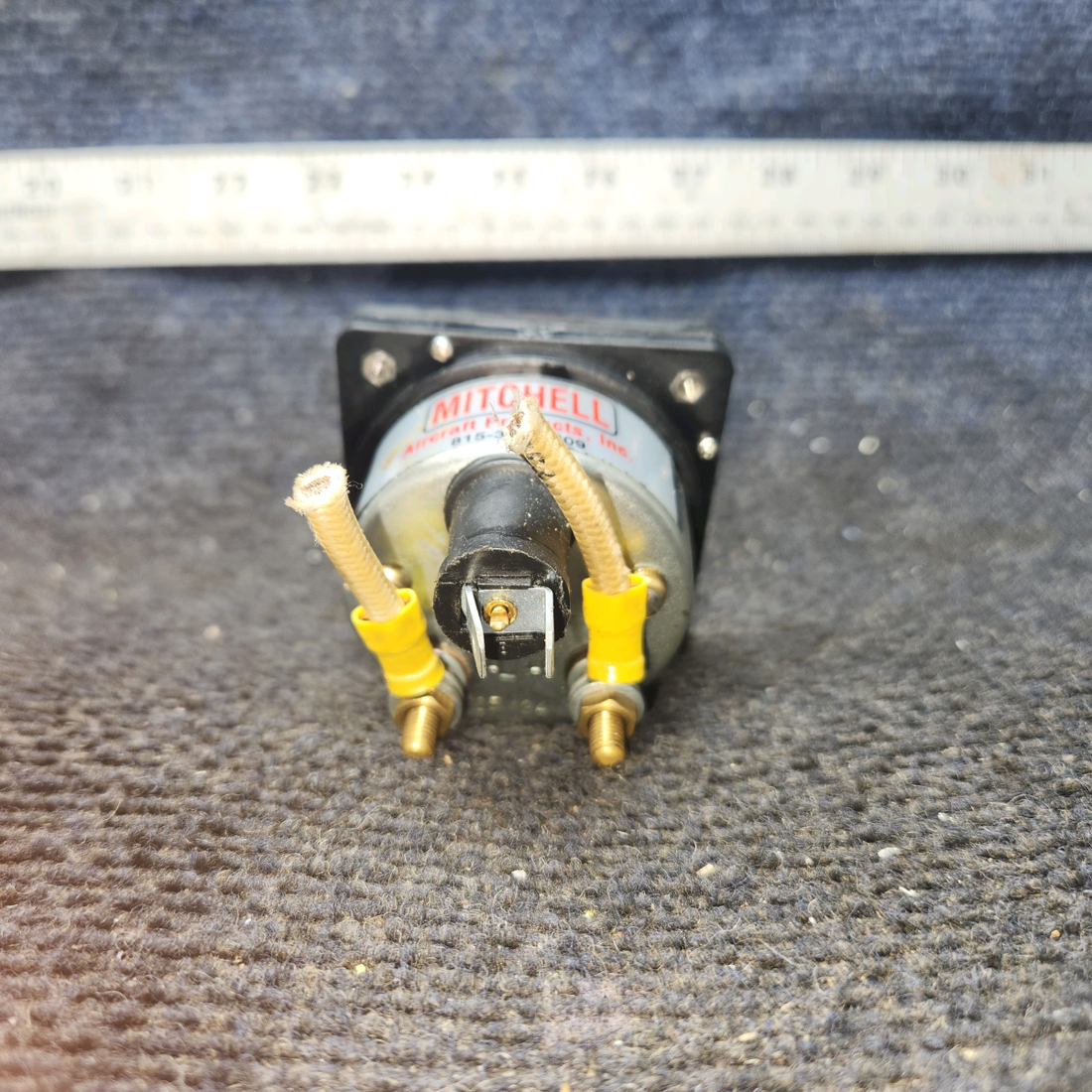 Used aircraft parts for sale, D1-211-5106 Mitchell Piper PA-28-140 Ammeter Amp Indicator Gauge