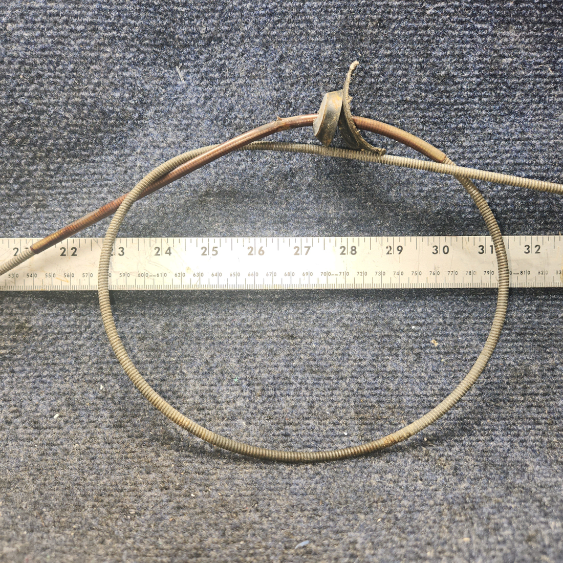 Used aircraft parts for sale, 67709-000 Piper PA28-140 Defroster Cable Assy. 39 1/2"