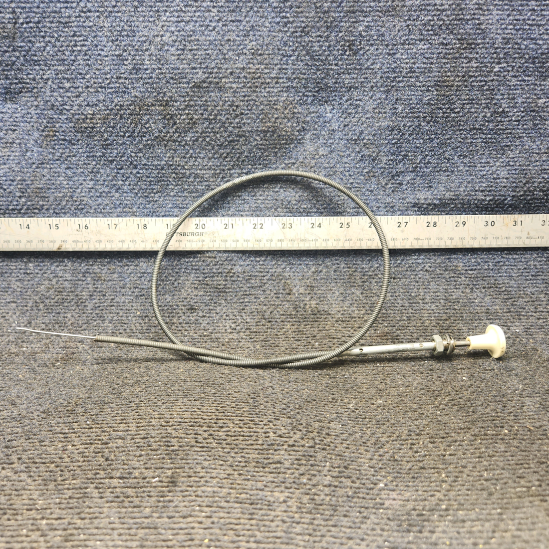 Used aircraft parts for sale, S1239-11 cessna 150G Cabin Heat Control Cable – 35 in