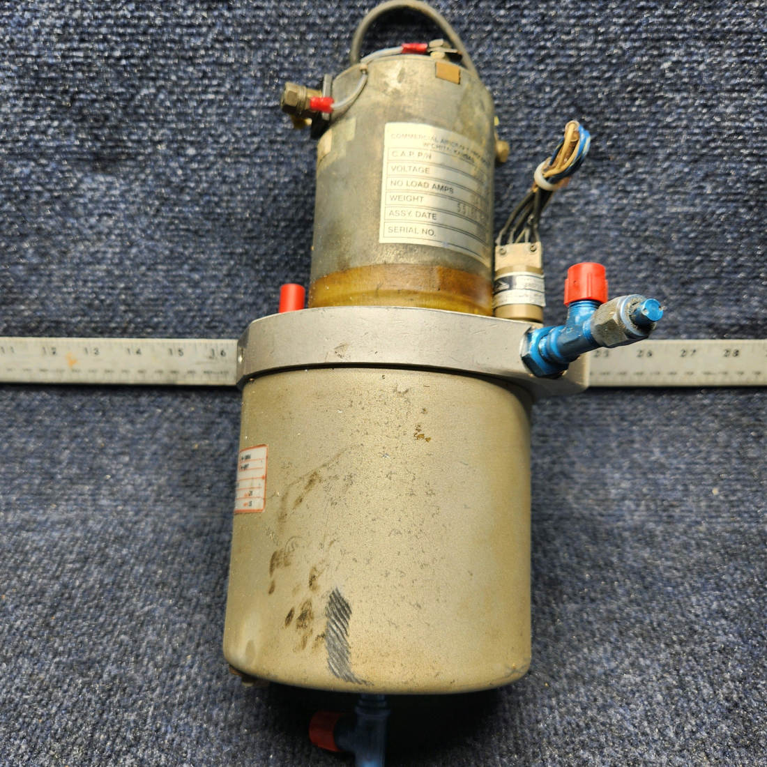 Used aircraft parts for sale, 9881124-1 CESSNA C172RG HYDRAULIC POWER PACK WITH MOTOR 28V, 15A