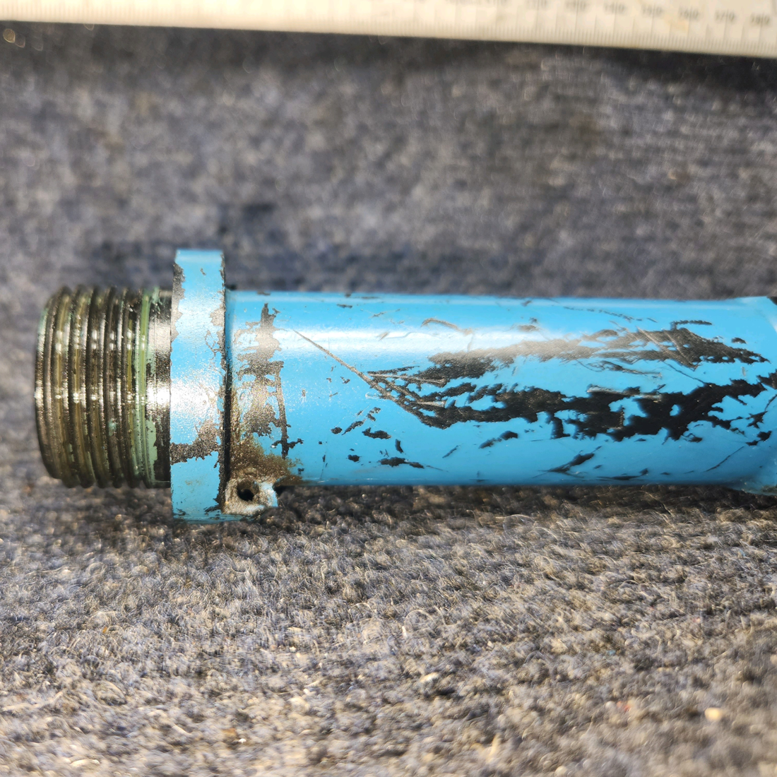 Used aircraft parts for sale, 75736 Lycoming O-320 Piper PA28-140 Oil Level Gage tube 12.25" Long / 11.5" From Base