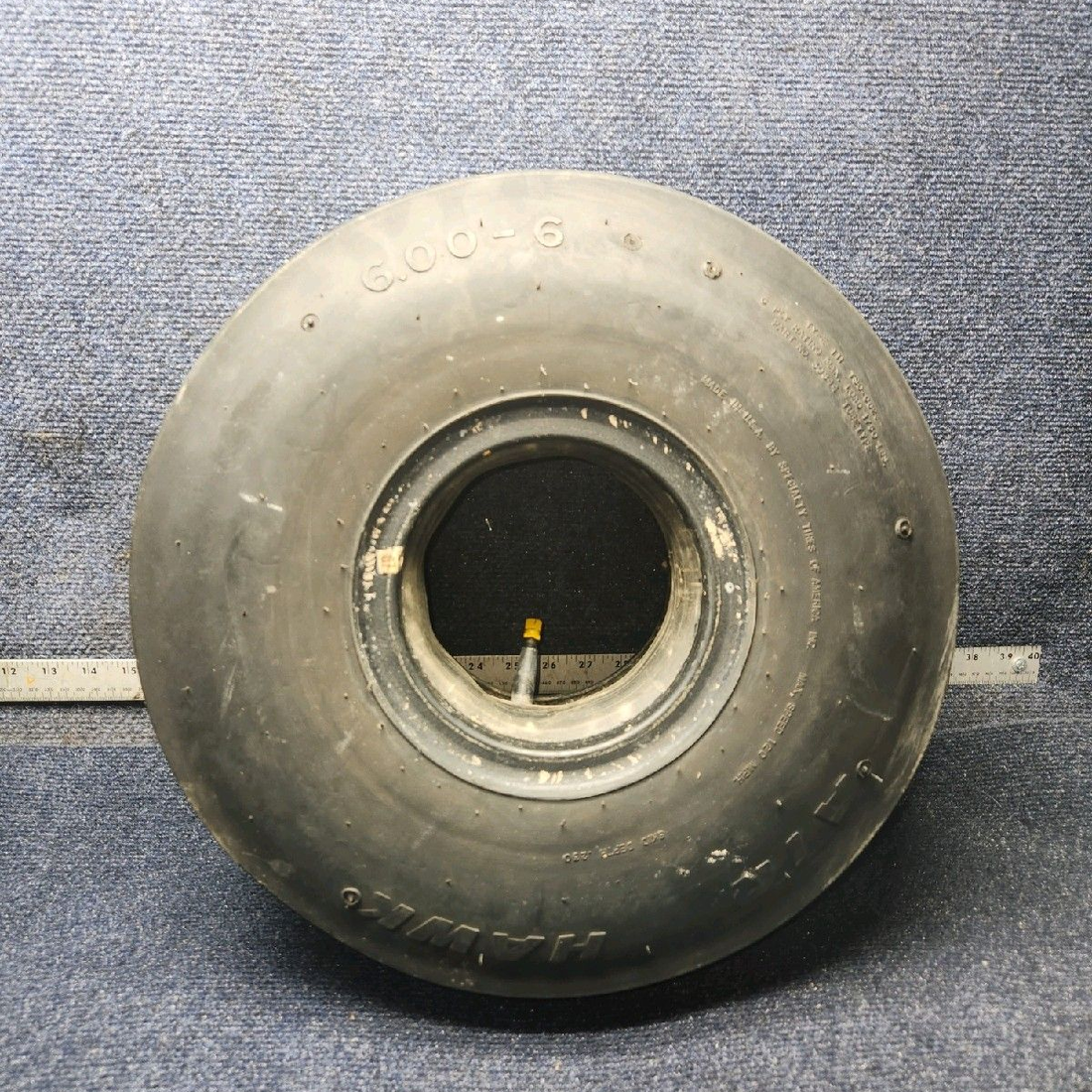 Used aircraft parts for sale, 30843 Air Hawk piper PA-28-181 6.00-6 4-Ply Type III Aircraft Tire with Tube