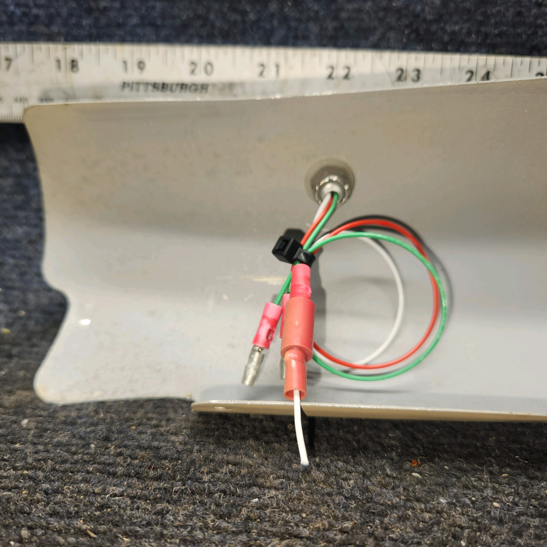 Used aircraft parts for sale, 0511137-12 Cessna 172 Doorpost Cover RH With LED Map light.