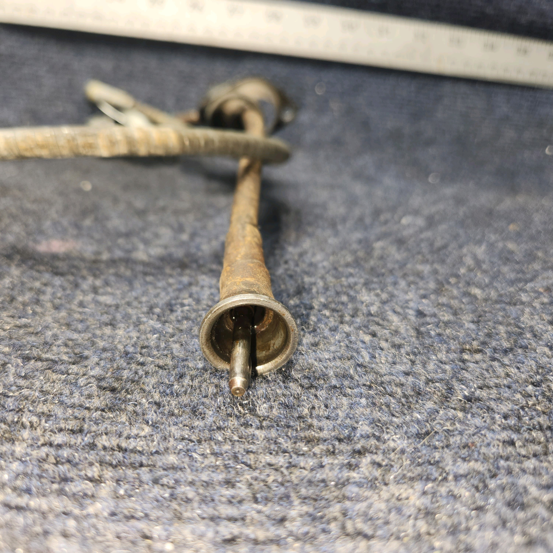 Used aircraft parts for sale, 486-570 Piper PA28-140 Tachometer Shaft Assy -  32 1/2”