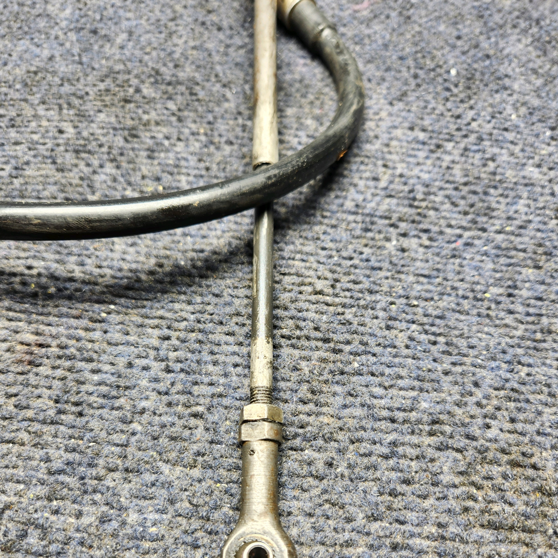 Used aircraft parts for sale, 36-380061-3 Beechcraft F33A VERNIER PROPELLER CONTROL CABLE ASSY (L: 75.25”)