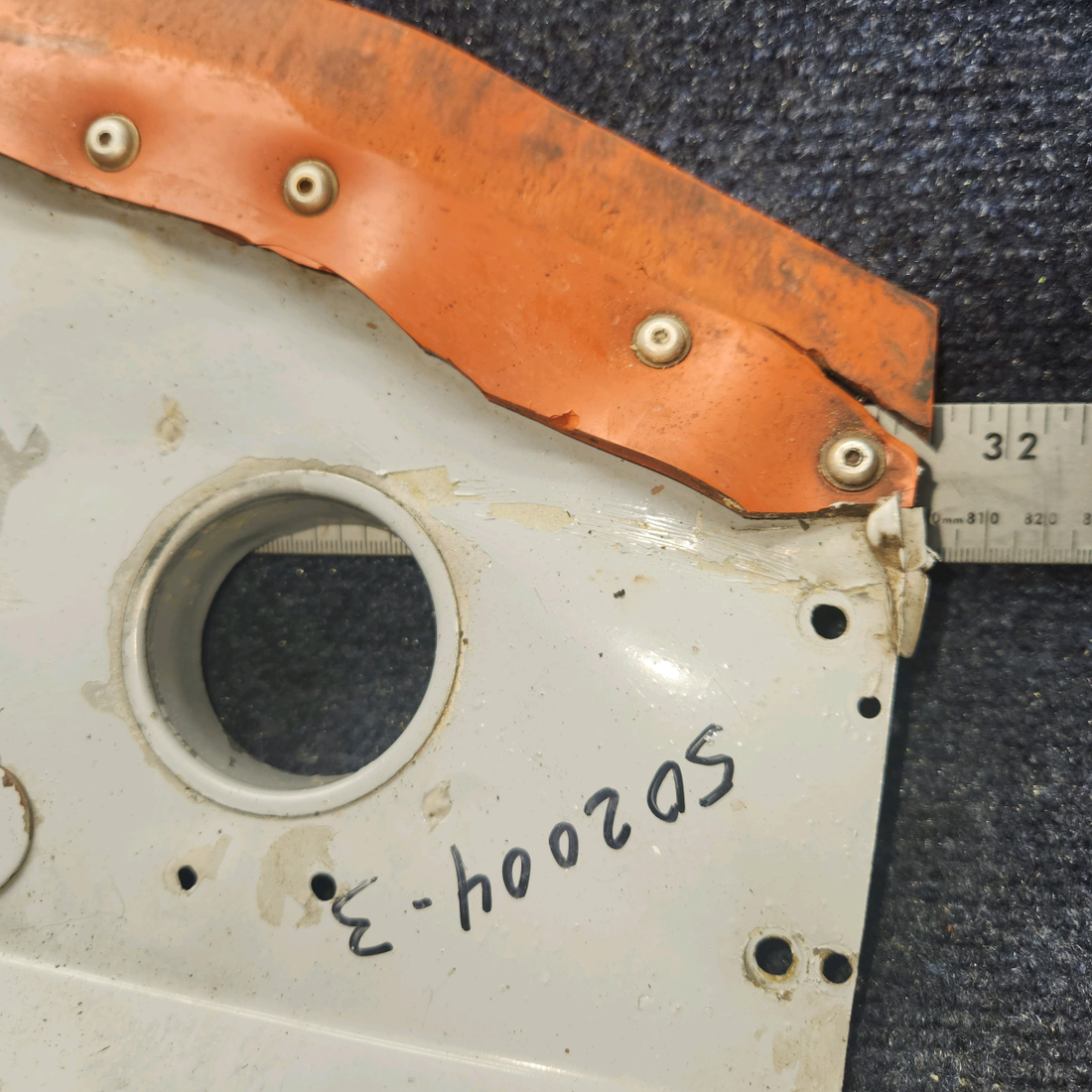 Used aircraft parts for sale, 502004-3 Grumman A5B Front Side Baffle