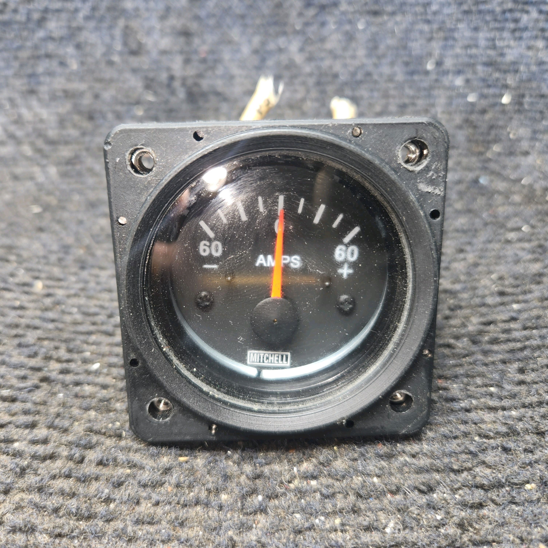 Used aircraft parts for sale, D1-211-5106 Mitchell Piper PA-28-140 Ammeter Amp Indicator Gauge