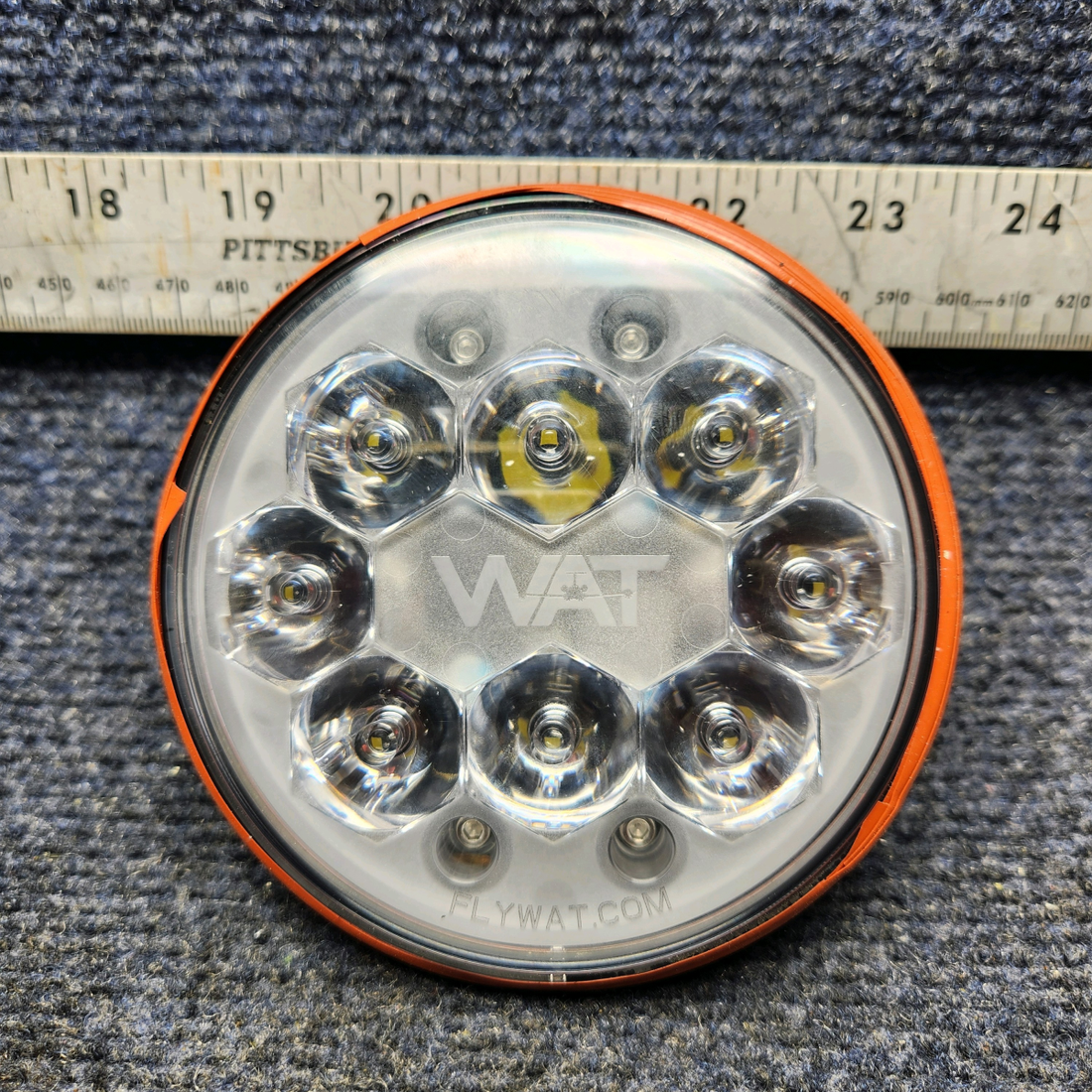 Used aircraft parts for sale, 01-0772102-10 FlyWat P36G3L CESSNA 172K LANDING LIGHT ASSEMBLY (VOLTS: 14-28)
