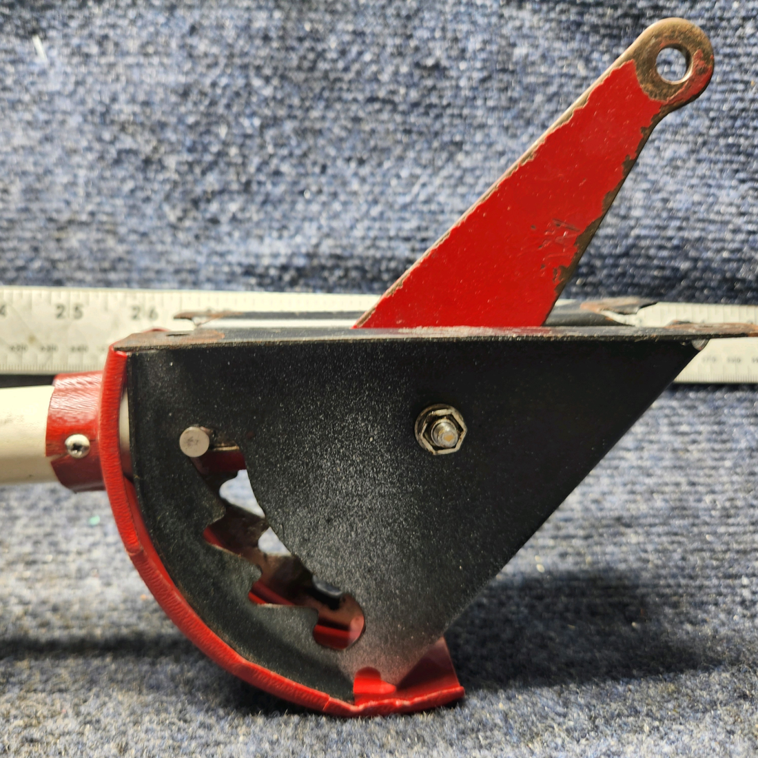 Used aircraft parts for sale, 63782-000 Piper PA28-140 Flap Lever and Handle Assembly