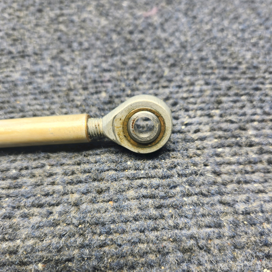 Used aircraft parts for sale, 169-524013-37 Beechcraft A23A Musketeer Custom III RUDDER PEDAL CONTROL ROD INTERCONNECT FWD