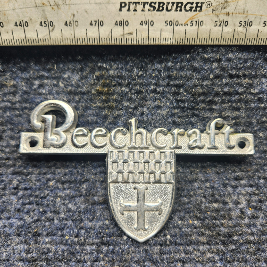 Used aircraft parts for sale, 130071 Beechcraft A23A Musketeer Custom III BEECHCRAFT EMBLEM