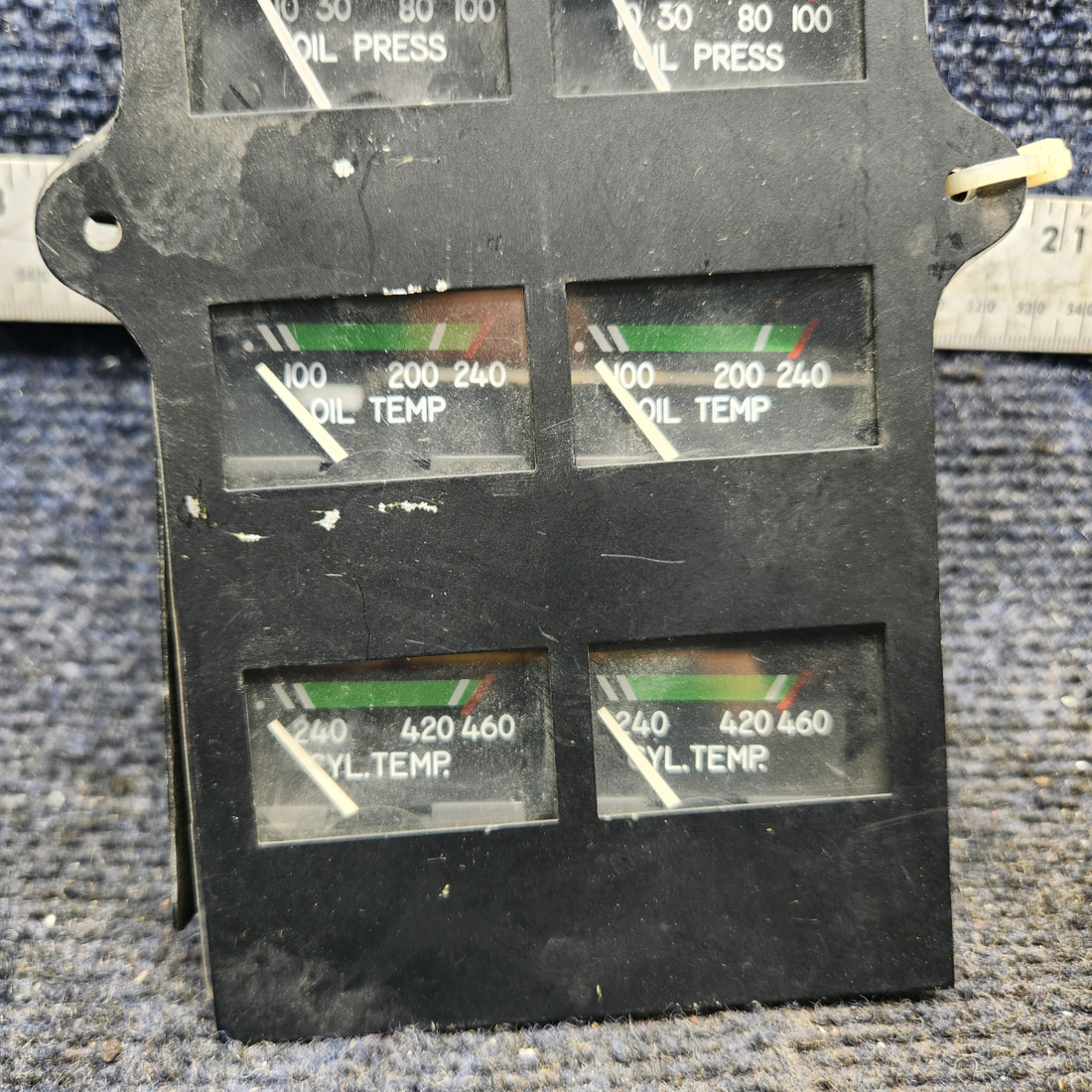 Used aircraft parts for sale, 39569-003 Rochester Gauges Piper PA34-220T Intrument Gauge Cluster (12V)