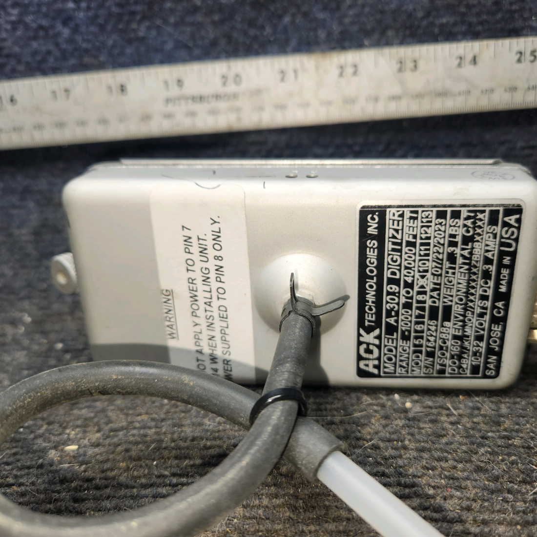 Used aircraft parts for sale, A30.02.00 ACK Technologies A-30.9 cessna 172k Altitude Digitizer Assembly with Mod