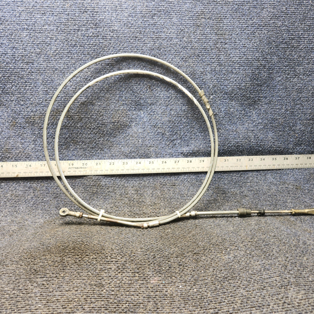 Used aircraft parts for sale, 455-357 Piper PA32RT-300 Mixture Control Cable (113-1/2")