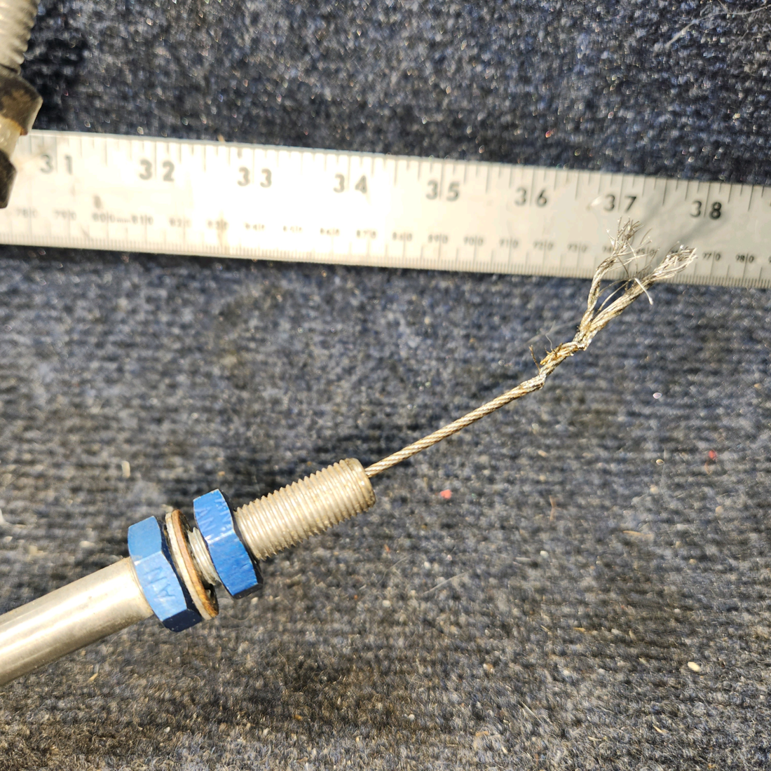 Used aircraft parts for sale, 9864054-1 cessna 172N Flap Position Control Cable – 147 in
