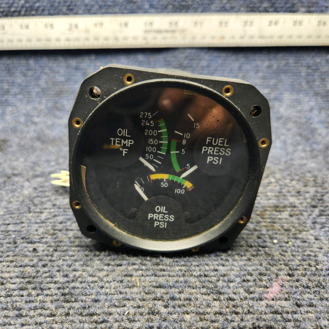 Used aircraft parts for sale, PS50160-7 Rochester PIPER PA28-161 Warrior III OIL PRESSURE TEMP FUEL PRESS 28 VOLTS