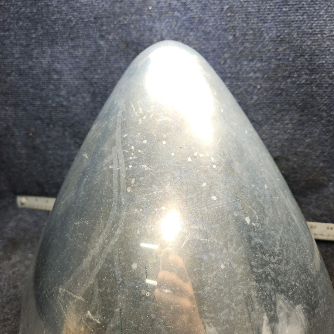 Used aircraft parts for sale, HC-A2V20-4A1 Hartzell BEECHCRAFT F35 Two Blade Preopeller W/ Adapter Kit Logs  (Prop Stuck)