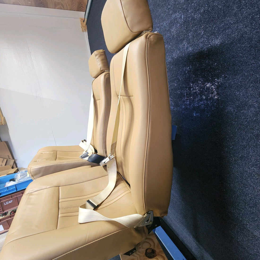 Used aircraft parts for sale, 33-530024 / 33-530041 Beechcraft F33A F33A LEATHER FOUR SEAT AND CARPET "SEE PHOTOS FOR DETAILS":