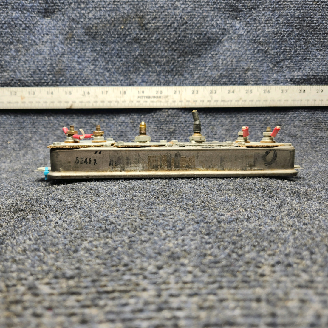 Used aircraft parts for sale, C669507-0101 CESSNA 172K FUEL AND OIL INSTRUMENT CLUSTER "OIL TEMP INOP CUT"