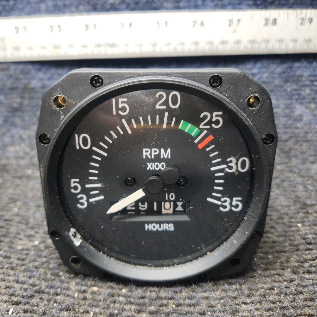 Used aircraft parts for sale, SL1010-55009-10-N00 Superior Labs Cessna 182G Recording Tachometer Indicator
