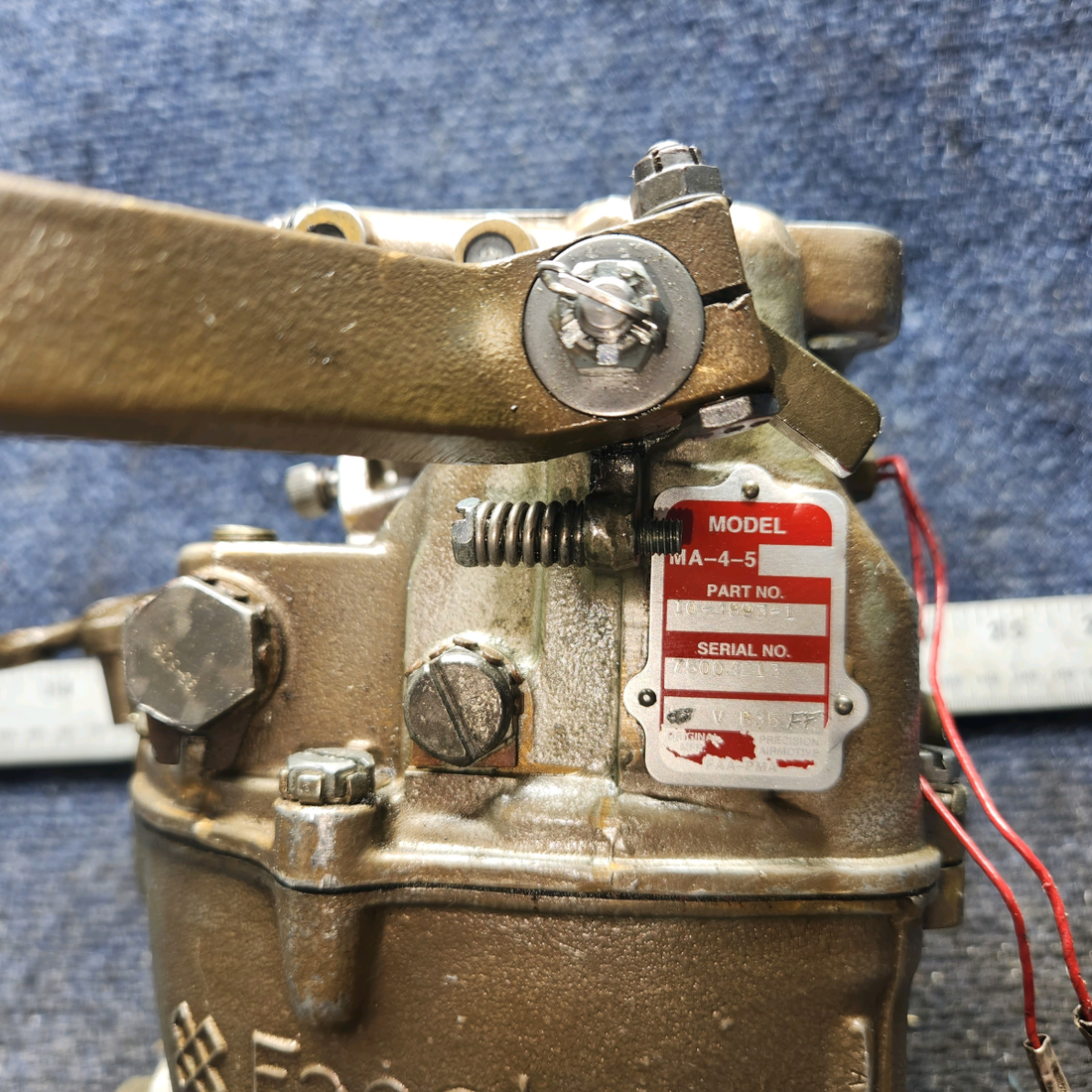 Used aircraft parts for sale, 10-4893-1 Marvel Schebler Cessna 182G Carburetor