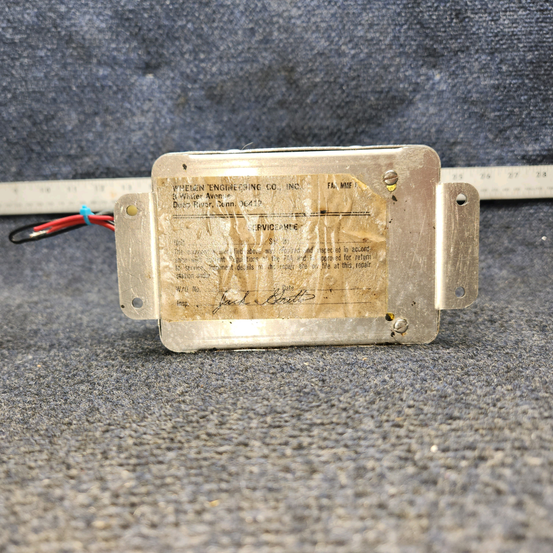 Used aircraft parts for sale, HS Whelen WHELEN Beechcraft A24R Strobe Light Power Supply (Volts: 14) Tested