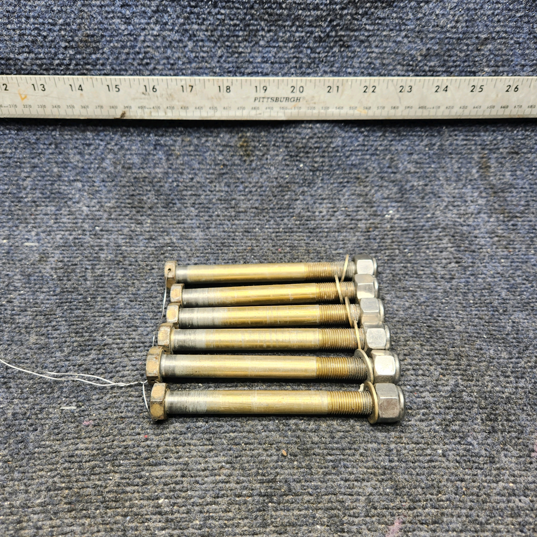Used aircraft parts for sale, AN78-57S Beechcraft A23A Musketeer Custom III PROPELLER MOUNTING BOLT SET (NO PROP STRUCK)