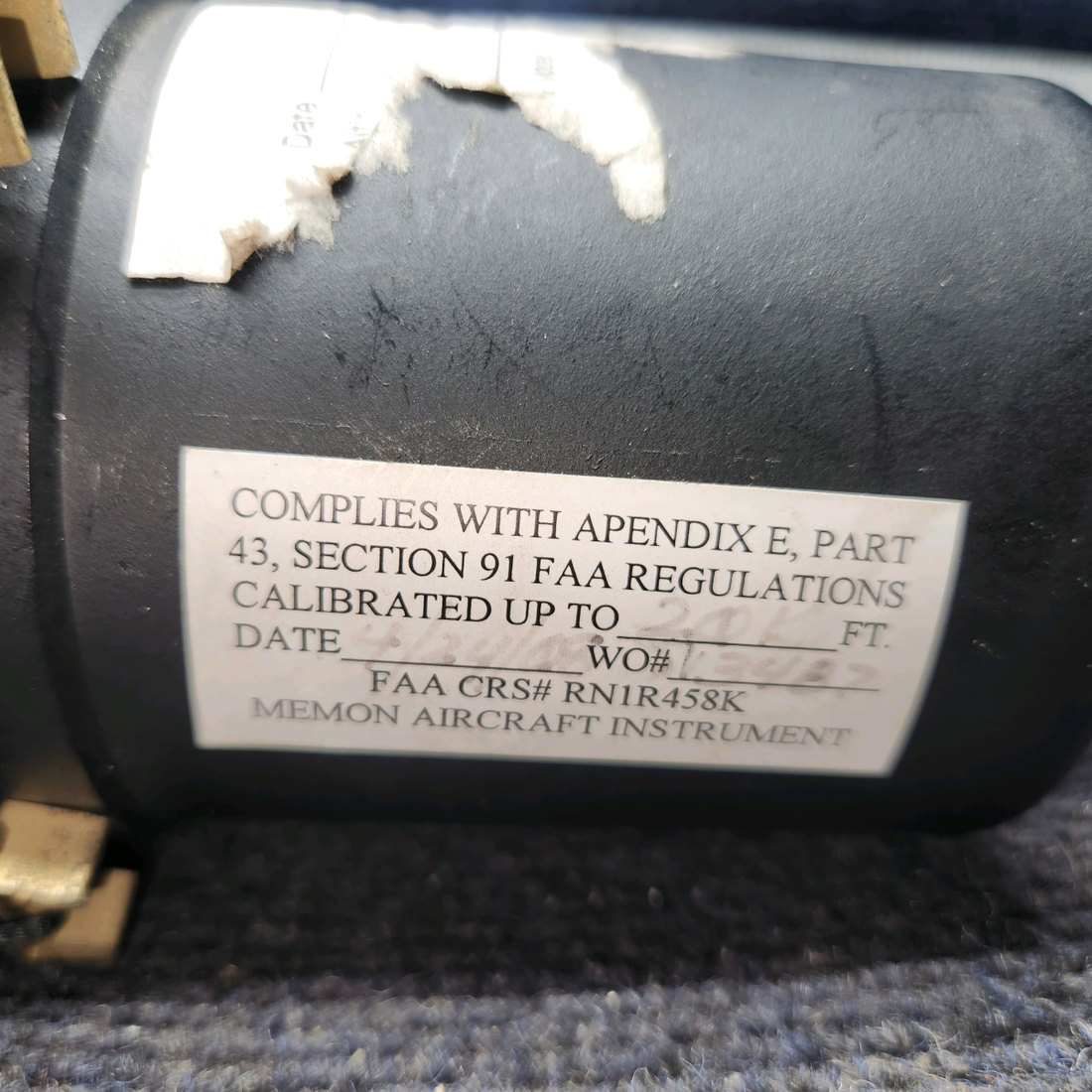 Used aircraft parts for sale, C661071-0101 United Instruments 5934P-1 Cessna 172E Altimeter Indicator