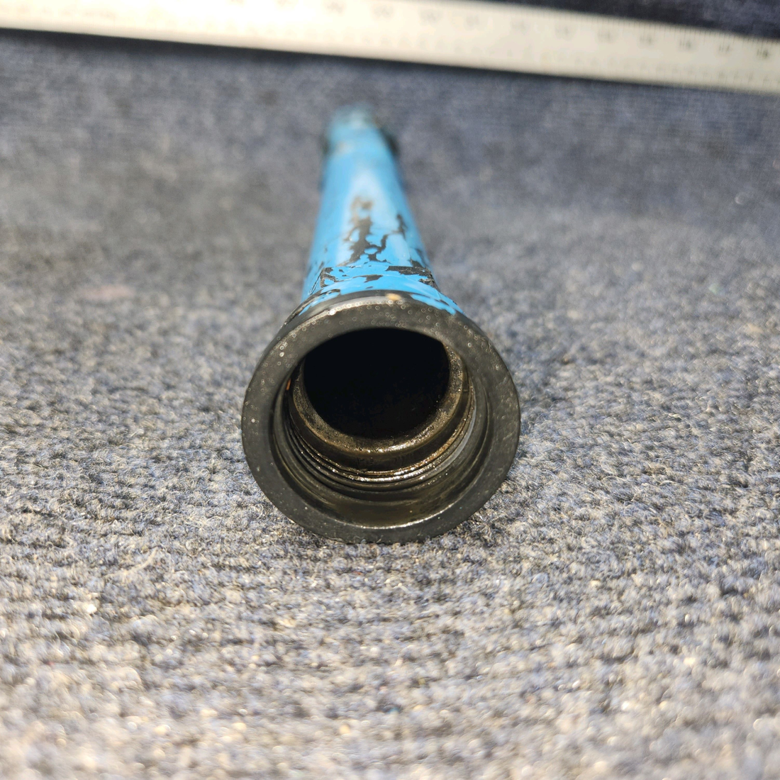 Used aircraft parts for sale, 75736 Lycoming O-320 Piper PA28-140 Oil Level Gage tube 12.25" Long / 11.5" From Base