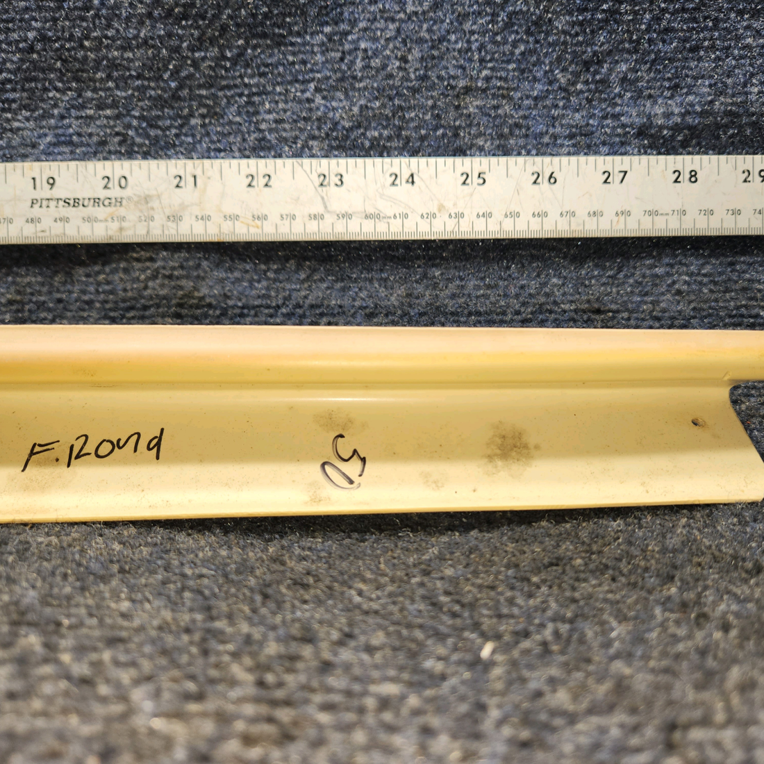 Used aircraft parts for sale, 63149-012 Piper PA28-140 UPPER WINDSHIELD TRIM STRIP