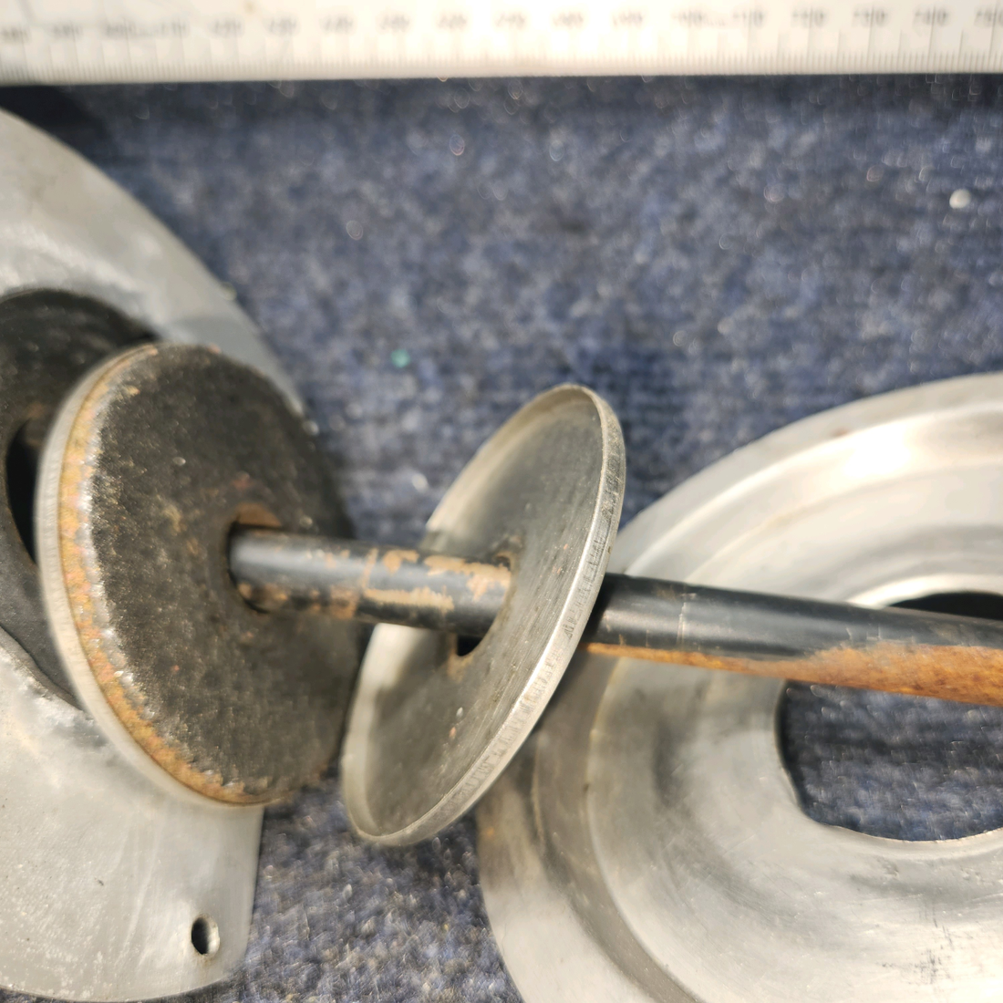 Used aircraft parts for sale, 63327-00 Piper PA28-140 Nose Wheel Control Rod Assy -  One Rod end missing