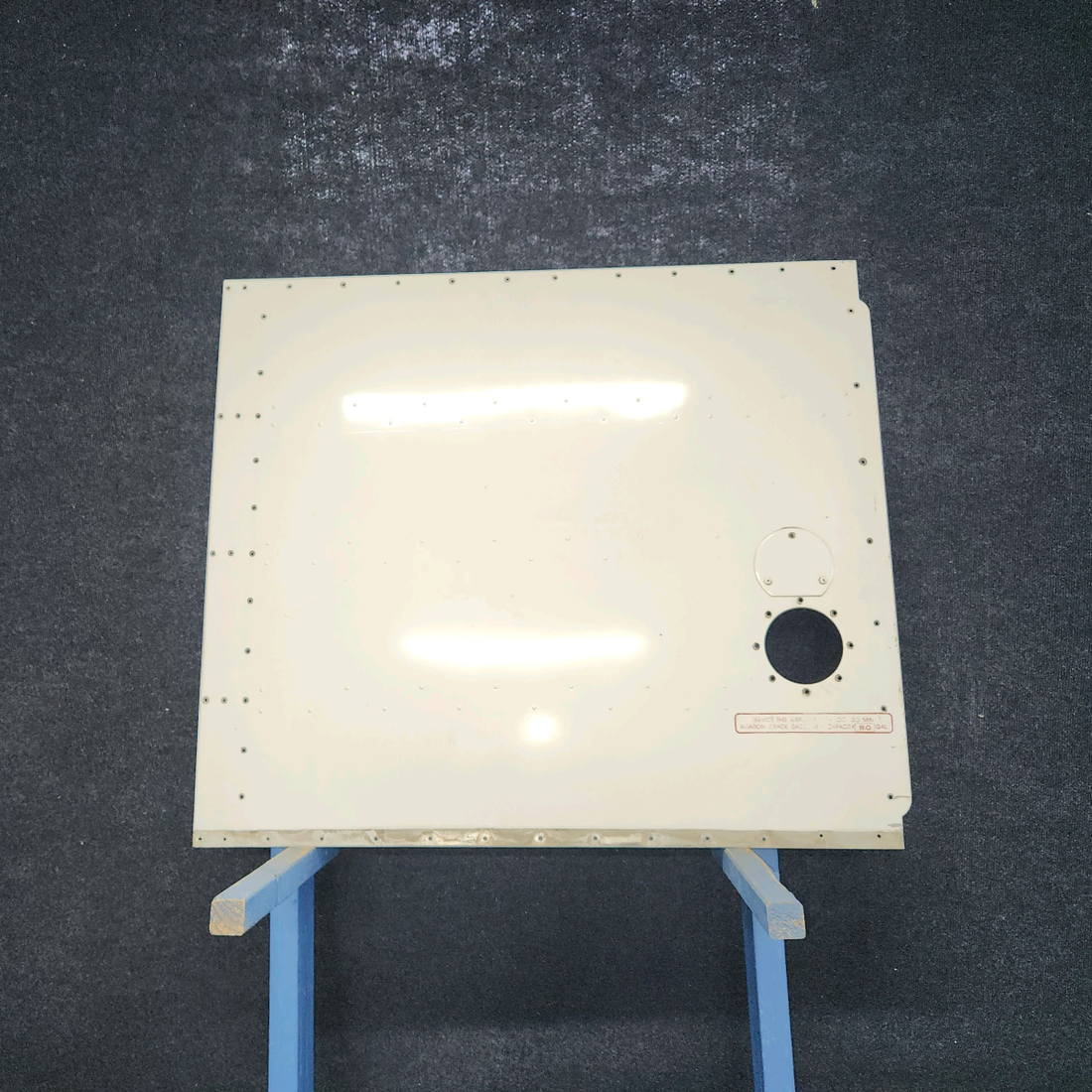 Used aircraft parts for sale, 0523521-18 Cessna 172E Fuel Tank Cover with Indent RH