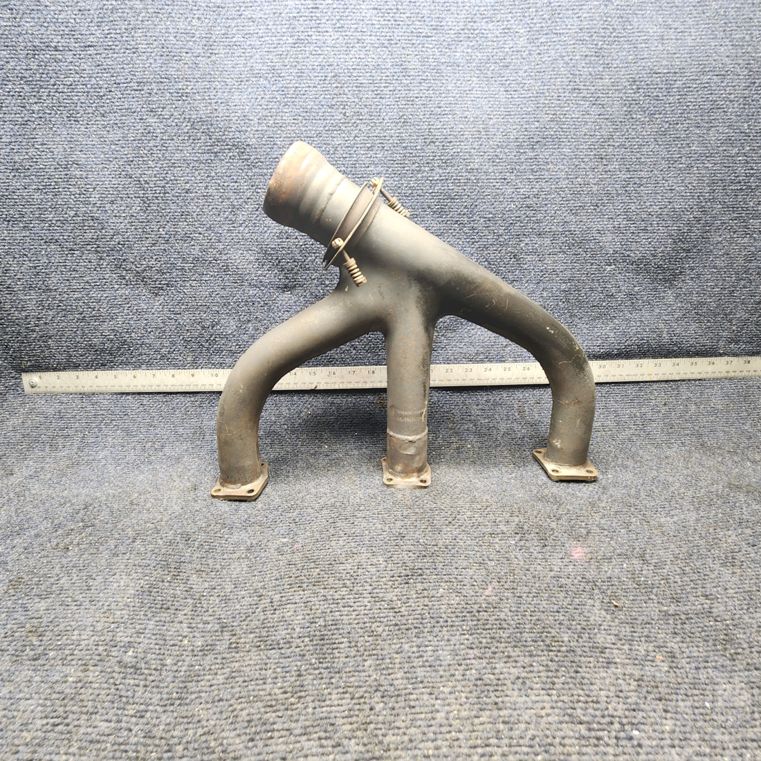 Used aircraft parts for sale, 35-950116 Beechcraft F33A EXHAUST STACK ASSEMBLY RH W/ PROBE HOLES