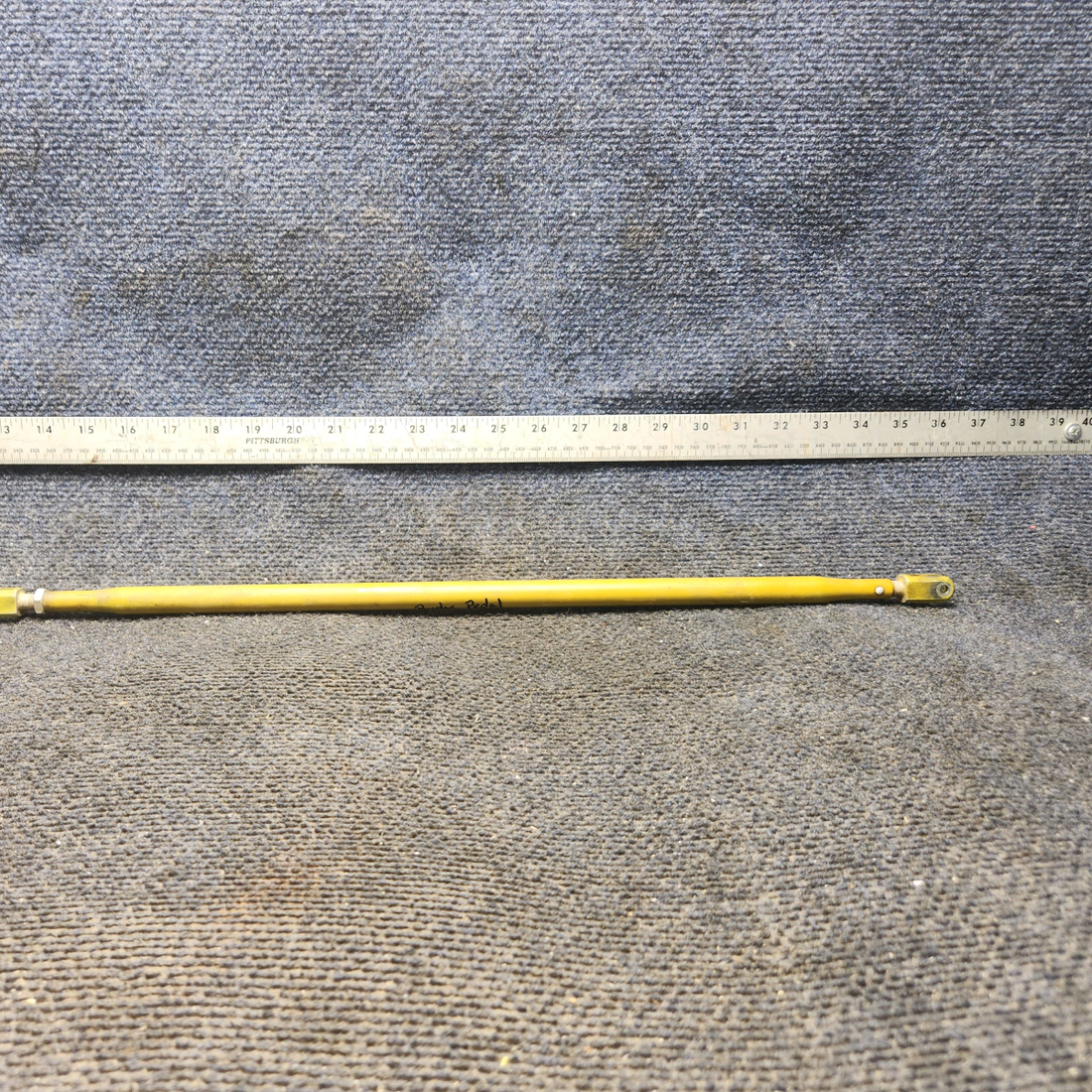 Used aircraft parts for sale, 35-524144-8 Beechcraft 35-33 Rudder Pedal Push Rod Tube
