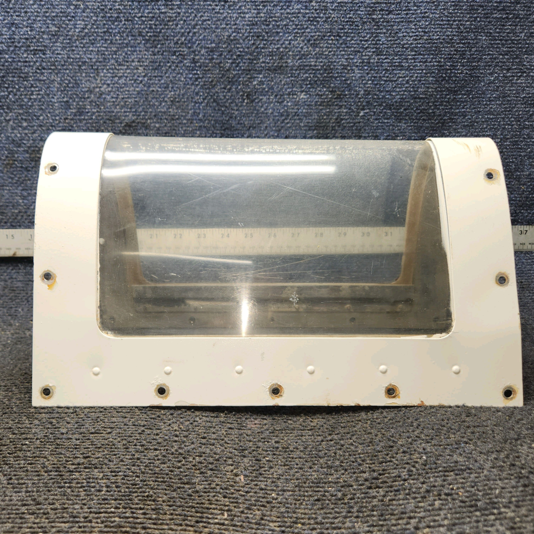 Used aircraft parts for sale, 0523115-3 Cessna C175 Landing Light Window
