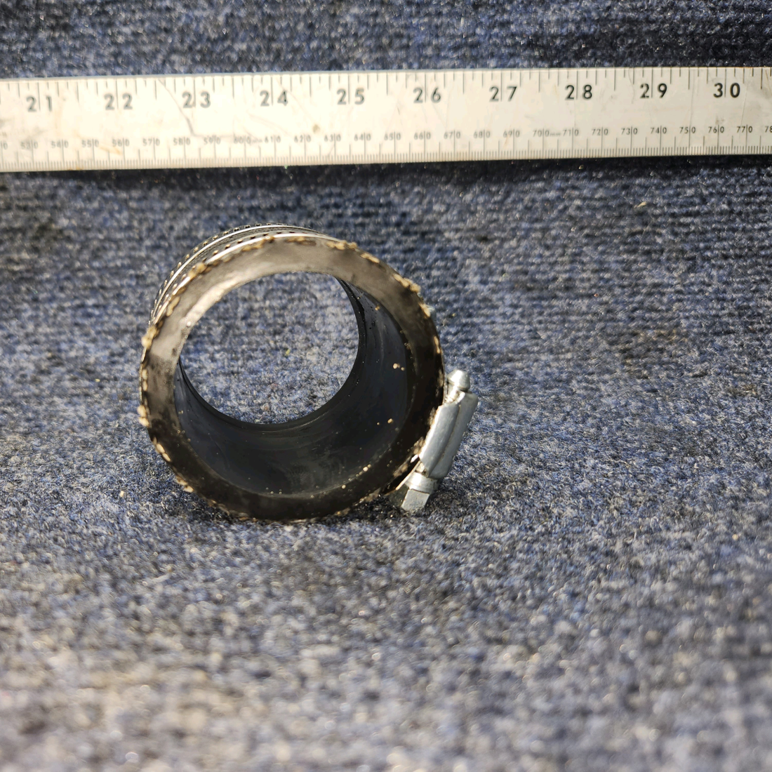 Used aircraft parts for sale, 69603 / LW-15592-8-28 Lycoming O-540 PIPER PA-24-250 Hose with clamps Sold as a set.