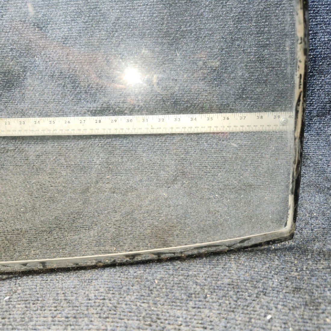 Used aircraft parts for sale, 79296-017 piper PA-28-181 Windshield Assy - RH (Thickness: 0.250")
