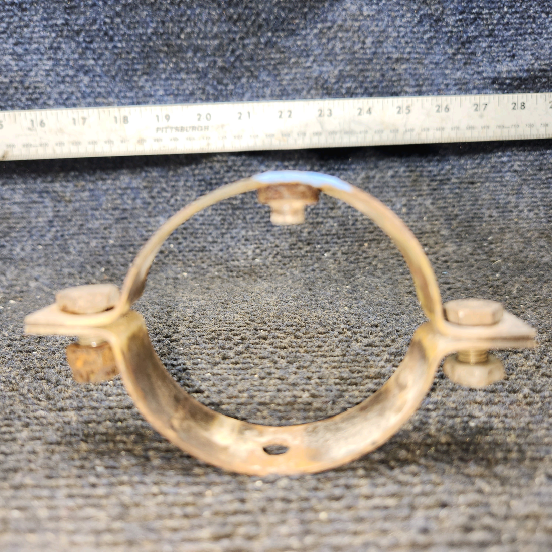 Used aircraft parts for sale, 0550176-31, 0550176-26 Cessna 172E Tailpipe Clamp Assembly