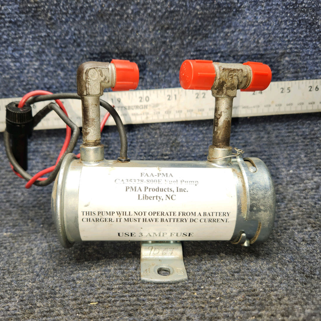 Used aircraft parts for sale, CA35328-800E PIPER PA-24-250 Facet Fuel Pump Assembly (Volts: 12)