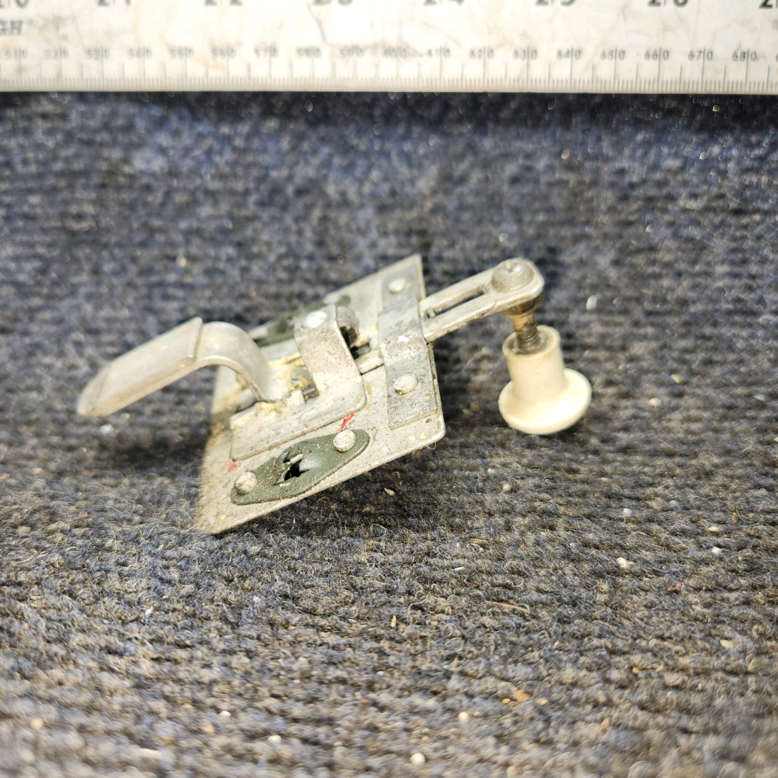 Used aircraft parts for sale, 0411590-1 Cessna 172E Cabin Door Thumb Latch Assembly (White)