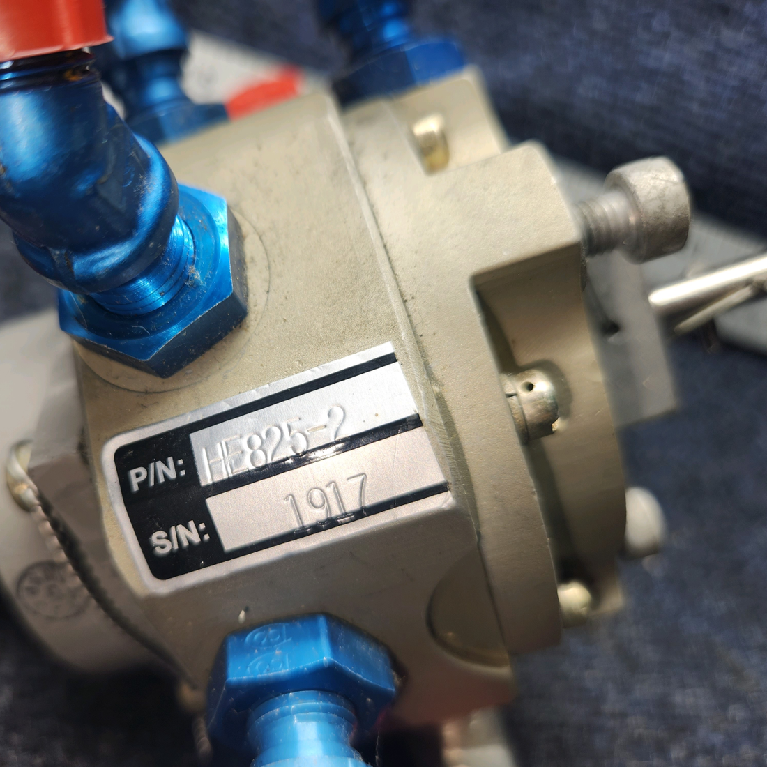 Used aircraft parts for sale, HE825-2 BEECHCRAFT 95-55B Fuel Selector Assy - LH