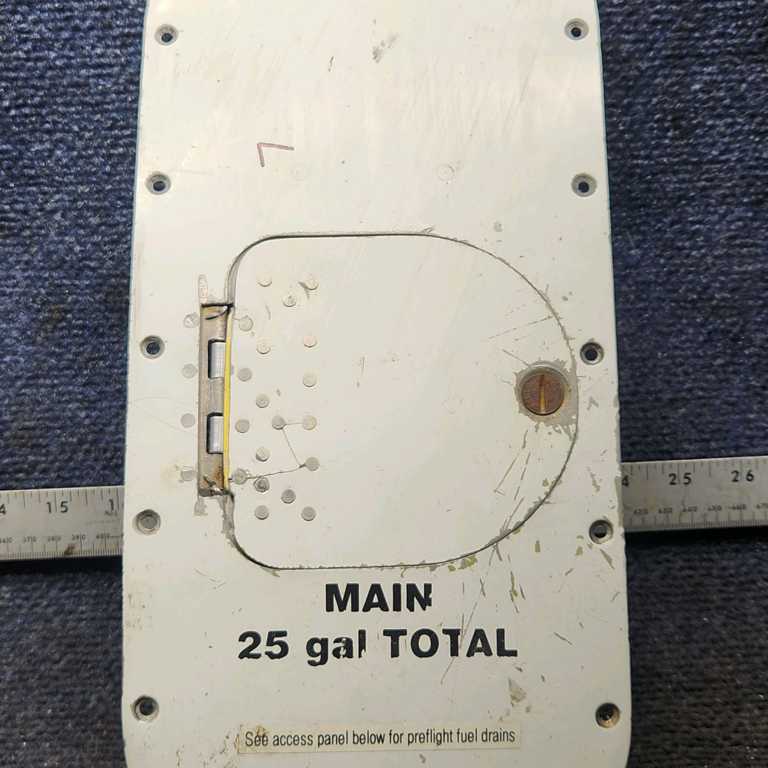 Used aircraft parts for sale, 33-110010-607 Beechcraft 35-33 Fuel Cell Door Assembly – LH