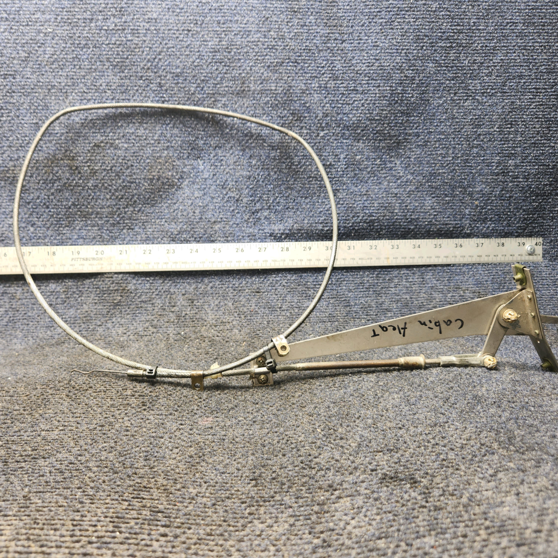 Used aircraft parts for sale, 66835-000 Piper PA28-161 Carburetor Heat Control Cable (Length: 48”)