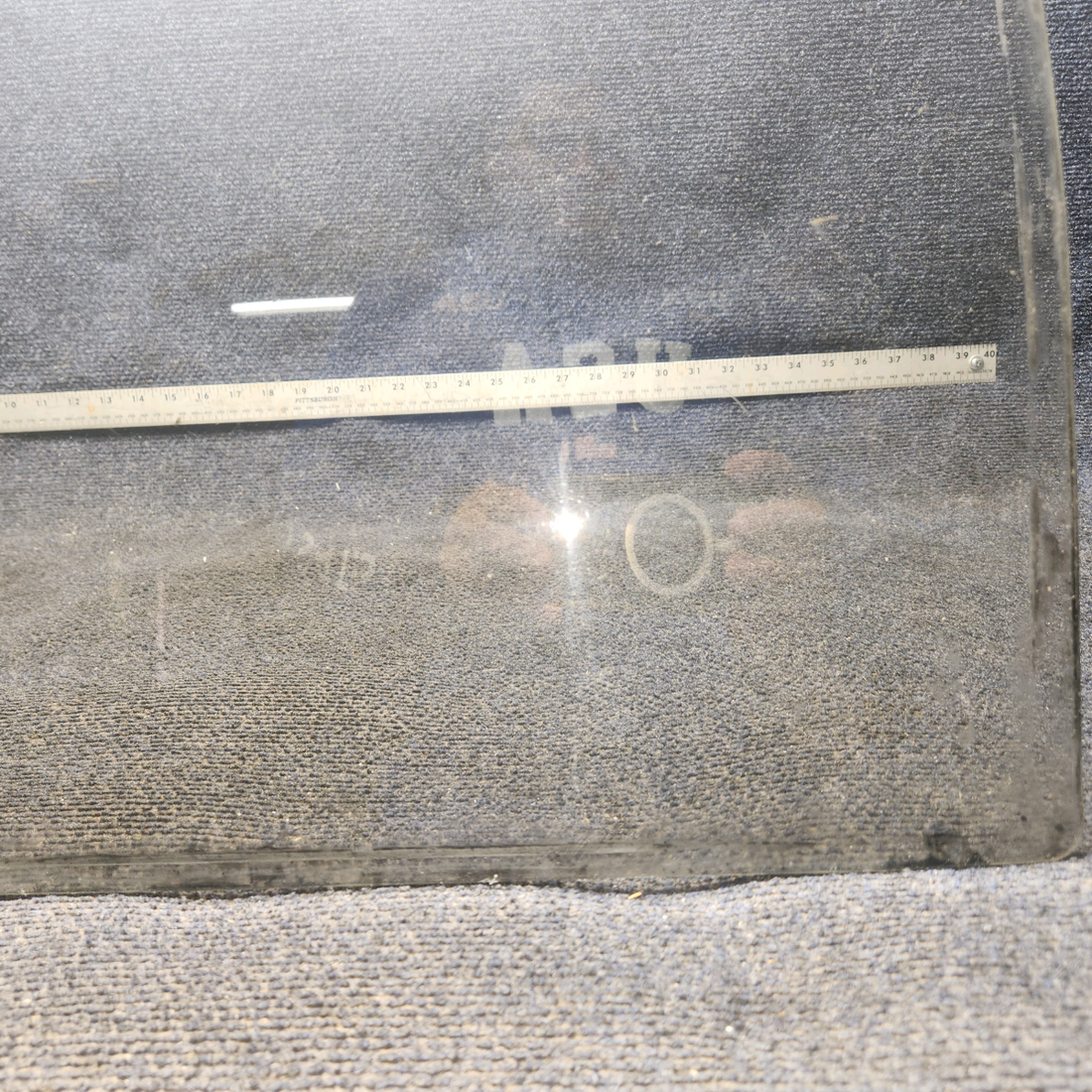 Used aircraft parts for sale, 69220-022 Piper PA32RT-300 Tinted Windshield with OAT Gauge - LH (0.1440")