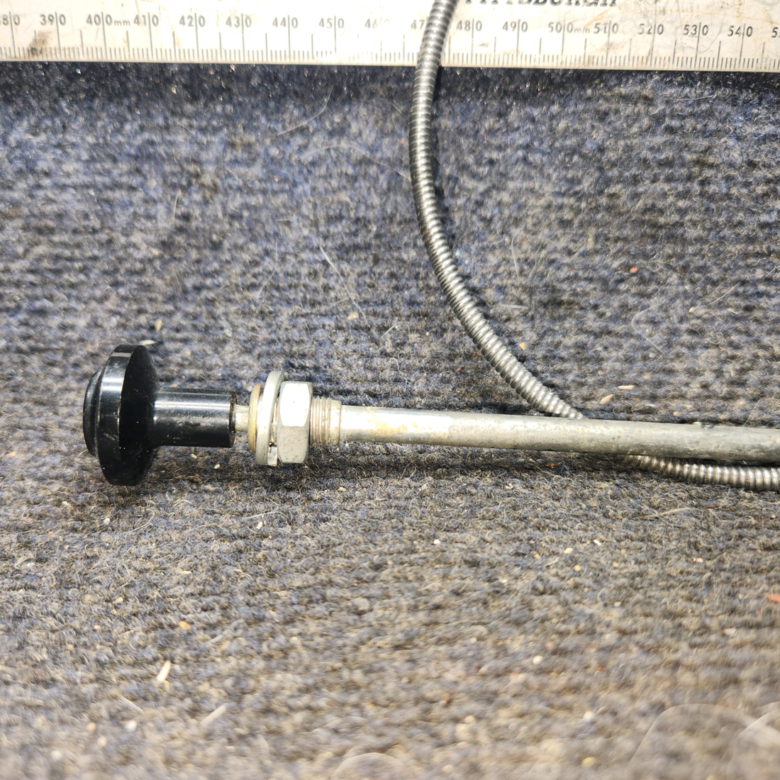 Used aircraft parts for sale, S1239-47 cessna 172N Cabin Heat Control Cable – 28 in