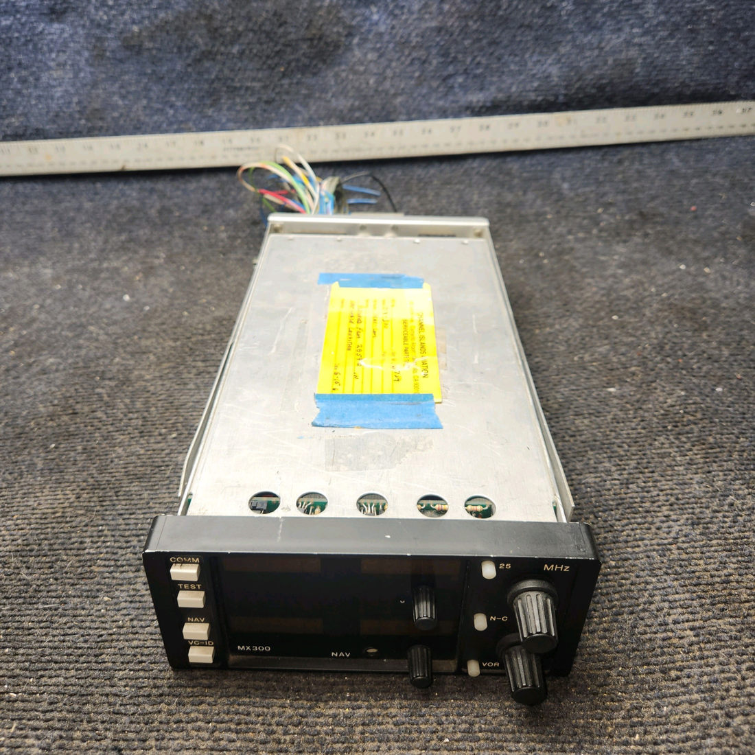 Used aircraft parts for sale, TKM MX300 TKM MX300 cessna 150G NAV/COM Radio with Tray and Connector – 14V