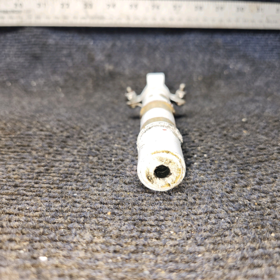 Used aircraft parts for sale, 0310293-2 Cessna 172E Elevator Trim Tab Actuator with Guard & Clamps No road.