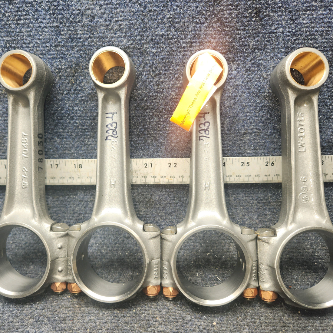 Used aircraft parts for sale, 78030 Lycoming O320 E2A CESSNA 172K Connection Rod w/ 8130 - set of 4