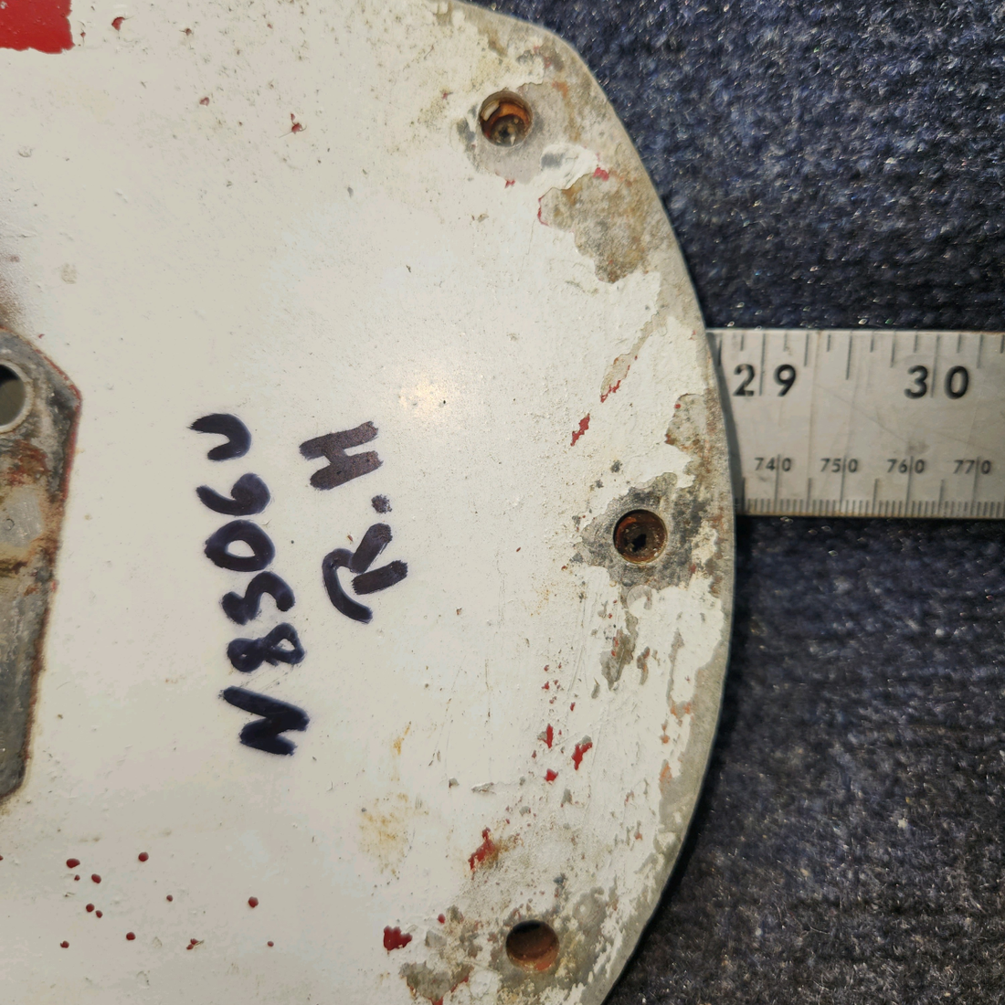 Used aircraft parts for sale, 1441010-24 Cessna 172F Wheel Fairing Mounting Plate - RH